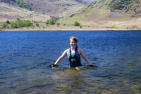 Swimming in Crummock Water