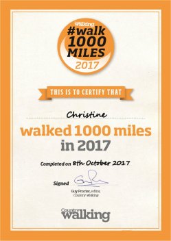#walk1000miles certificate